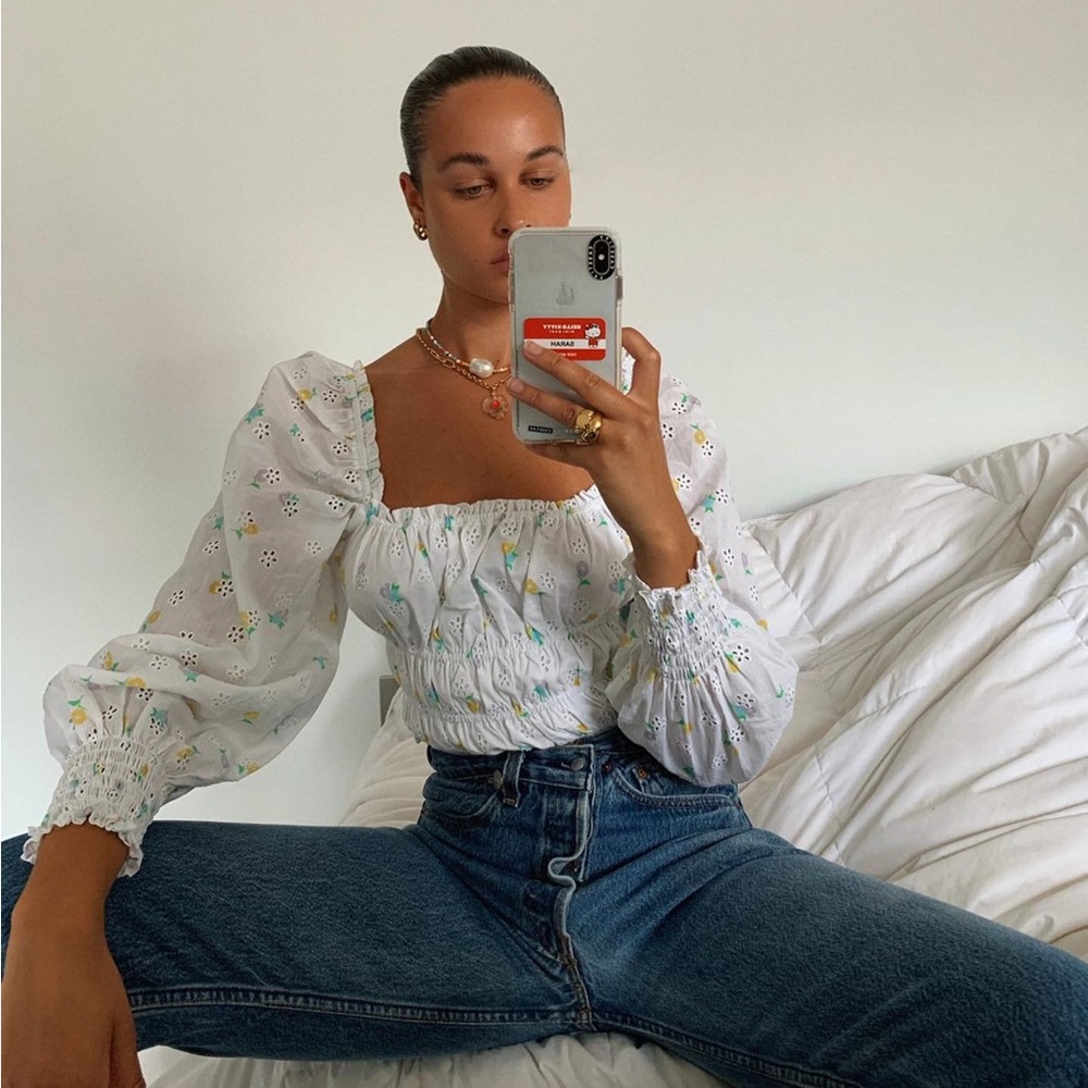 For Love and Lemons Azalea crop top